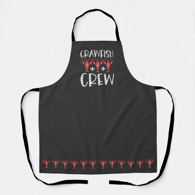 Crawfish Crew - Funny Crawfish Boil Apron (Front)