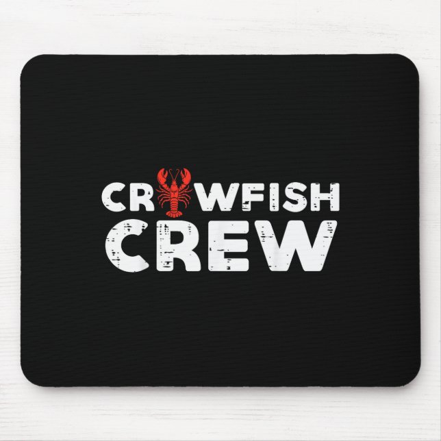 Crawfish Crew Funny Crayfish Cajun Matching Men Wo Mouse Pad (Front)