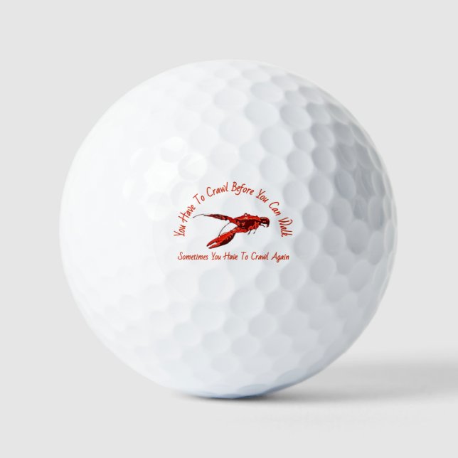 Crawfish Design Golf Balls (Front)