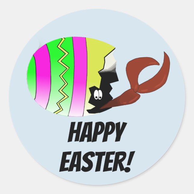 Crawfish Easter Egg Louisiana Cajun Stickers (Front)