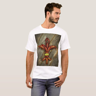 Crawfish Fleur-De-Lis T Shirt