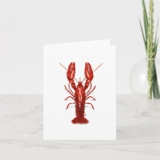 Crawfish Folded Note Card
