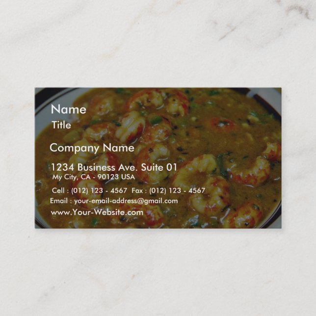 Crawfish Gumbo Business Card (Front)