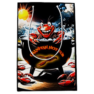 Crawfish Hot Tub Medium Gift Bag