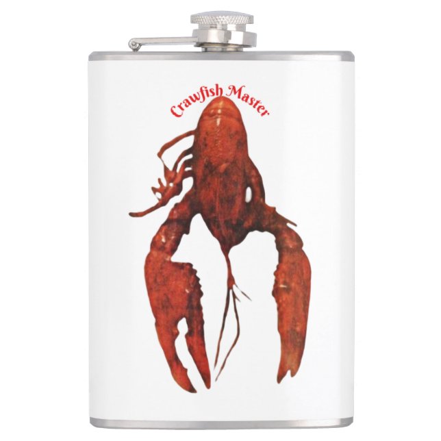 Crawfish Master Flask (Front)