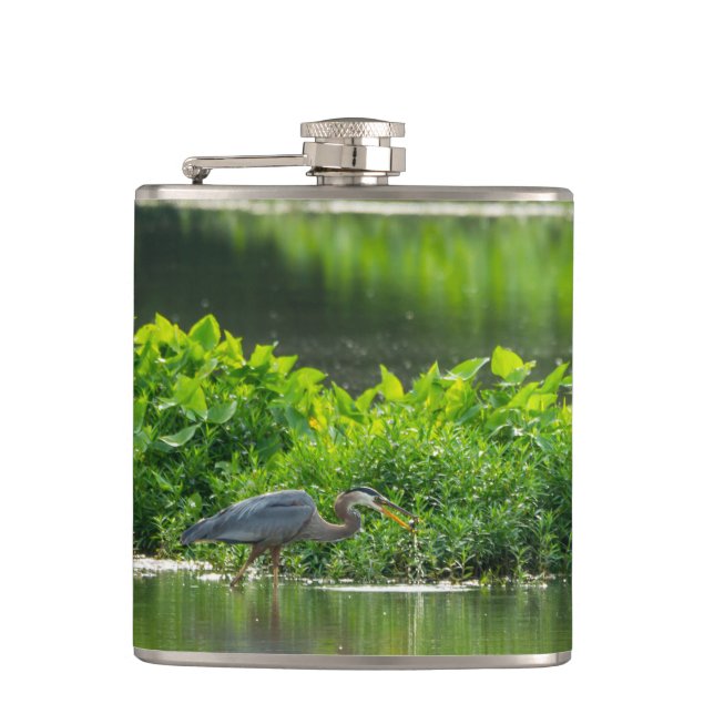 Crawfish Meal Time Hip Flask (Front)