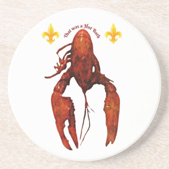Crawfish  Sandstone Coaster (Front)