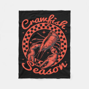 Crawfish Season Crawfish Boil Lobster Cajun Men Wo Fleece Blanket