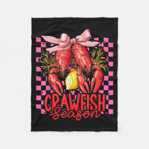 Crawfish Season Crawfish Boil Lobster Cajun Men Wo Fleece Blanket