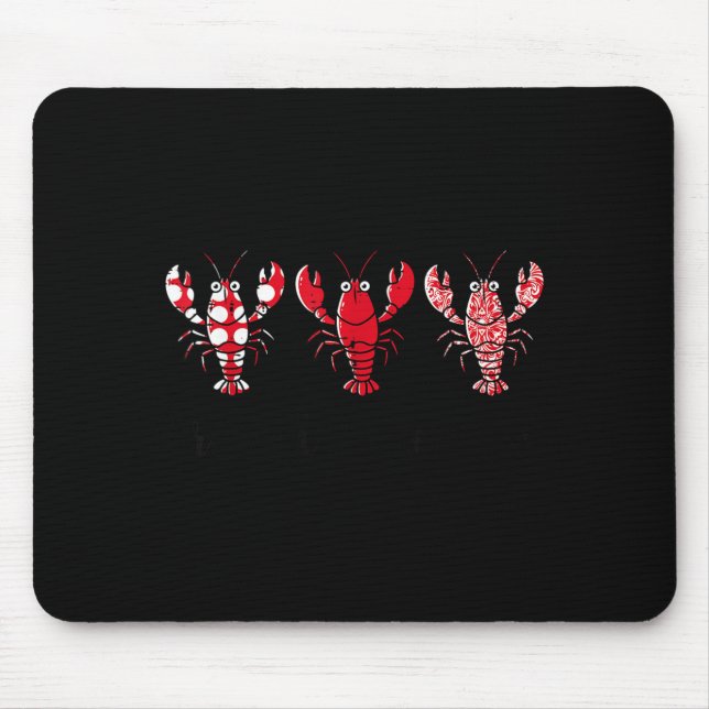 Crawfish Season Crayfish Patterns Cajun Boil Men W Mouse Pad (Front)