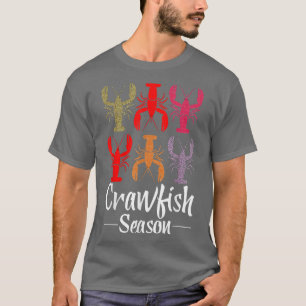 Crawfish Season Funny Crayfish Leopard T-Shirt