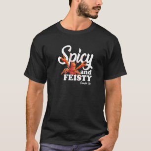 Crawfish Spicy And Feisty Crawfish Boil Cute Crawd T-Shirt