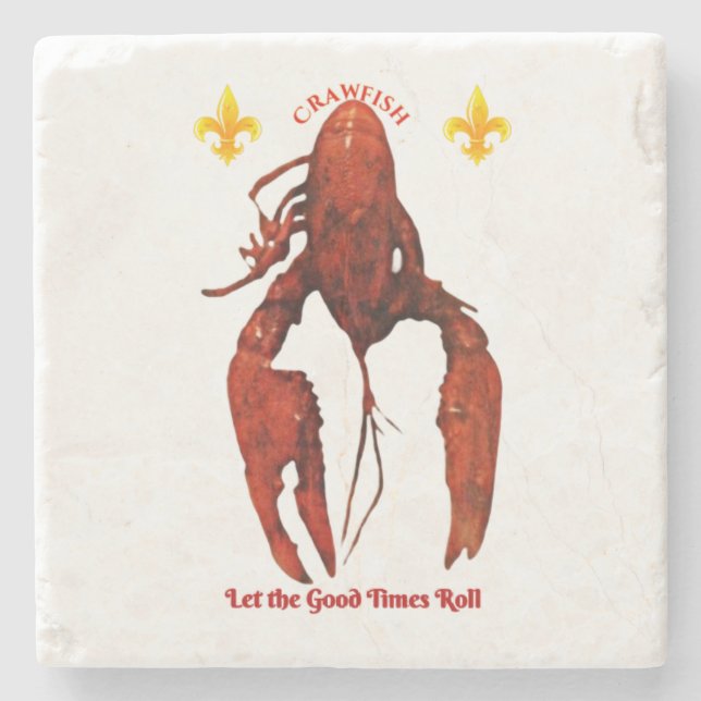 Crawfish Stone Coasters (Front)