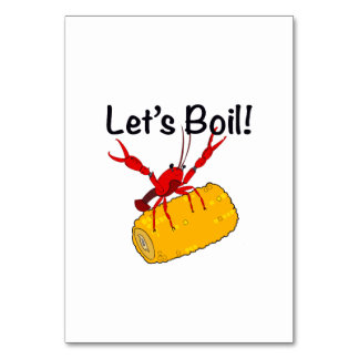 Crawfish Table Card