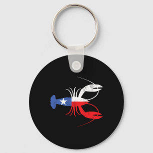 Crawfish Texas Crawdaddy Southern Food Mardi Gras Keychain