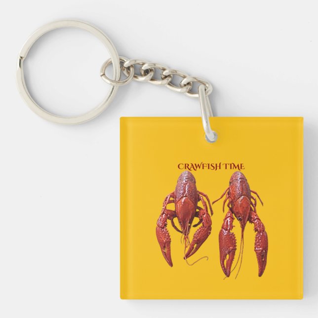 Crawfish Time Keychain (Front)