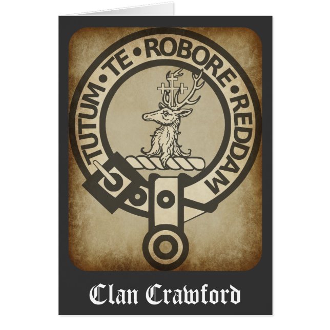 Crawford Crest Badge Antique (Front)