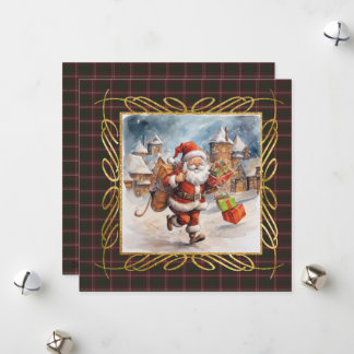 Crawford Modern Scottish Tartan Christmas Holiday Card