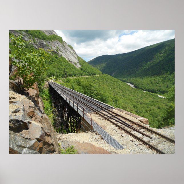 Crawford Notch Railway Trestle Poster (Front)