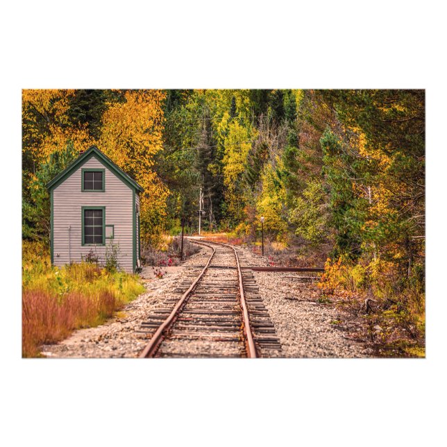 Crawford Notch Train Tracks Photo Print (Front)