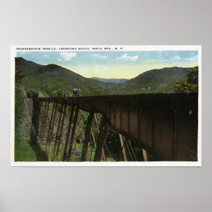 Crawford Notch View of Frankenstein Trestle Poster
