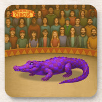 Crawford, painted circus crocodile