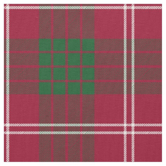 Crawford Scottish Clan Tartan Fabric (Close Up)