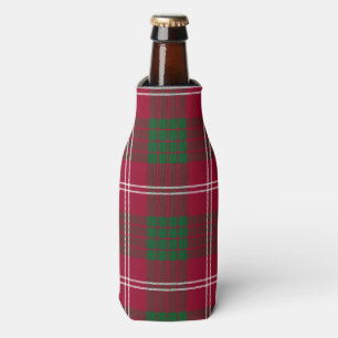 Crawford Scottish Clan Tartan Plaid Pattern Bottle Cooler