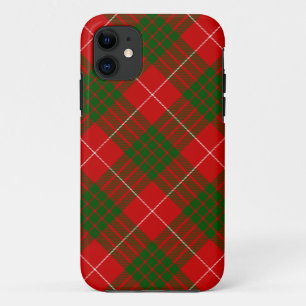 Crawford tartan red green plaid iPhone 11 case
