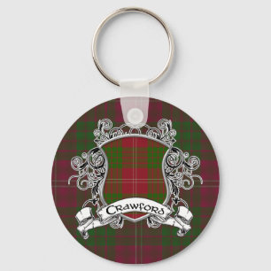 Crawford Tartan Shield Keychain