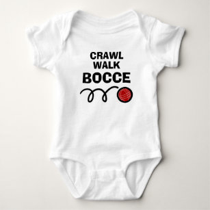 Crawl walk bocce funny bocci ball Baby Bodysuit
