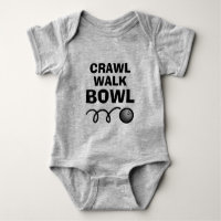 Crawl Walk Bowl funny baby bodysuit for newborn