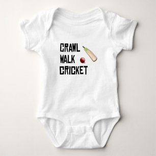Crawl Walk Cricket Baby Bodysuit