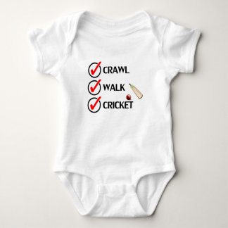 Crawl Walk Cricket Baby Bodysuit