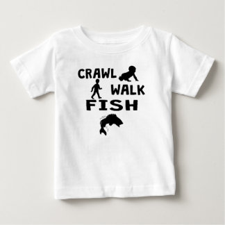 Crawl Walk Fish Baby T-Shirt