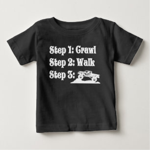 Crawl, Walk, off-road 4x4 trucking baby shirt