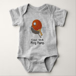 Crawl Walk Ping Pong Table Tennis Baby Bodysuit<br><div class="desc">Ping Pong Table Tennis Baby Bodysuit Infant Newborn Boy Girl Shower Gift</div>