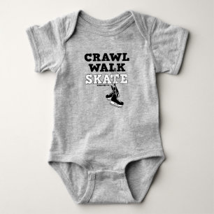 Crawl Walk Skate Hockey Skates Infant Baby Bodysuit