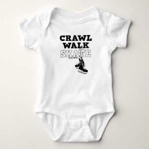 Crawl Walk Skate Hockey Skates Infant Baby Bodysuit