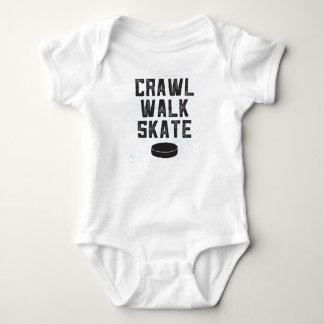 CRAWL WALK SKATE ice hockey baby bodysuit gift