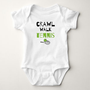 Crawl Walk Tennis Cute Little Tennis Buddy Baby Bodysuit