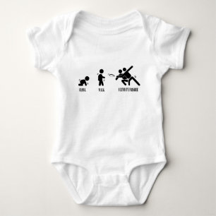 Crawl. Walk. Ultimate Frisbee Baby Bodysuit