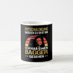 Crawler Excavator Excavator Excuse Construction Coffee Mug