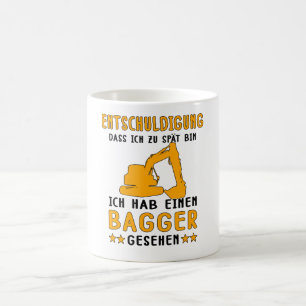 Crawler Excavator Excavator Excuse Construction Coffee Mug
