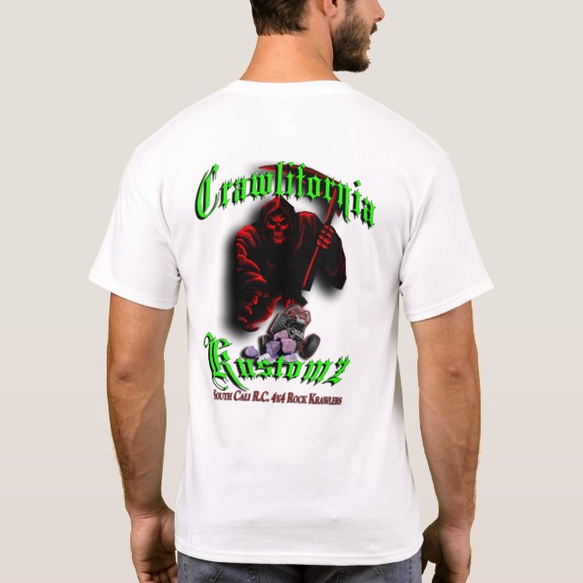 Crawlifornia Kustomz Green & Red T-Shirt (Back)
