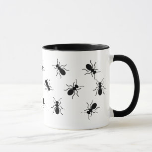 Crawling Big Black Ants Swarm Funny Novelty Mug