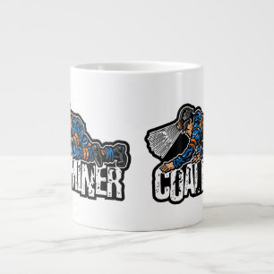 CRAWLING COAL MINER LARGE COFFEE MUG