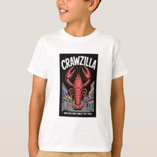 Crawzilla New Orleans Crawfish Trip Kids Matching T-Shirt