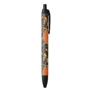 Cray, a beautiful William Morris design, Black Ink Pen
