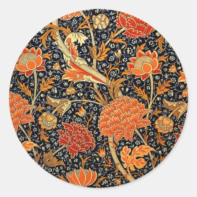 Cray by William Morris Classic Round Sticker (Front)